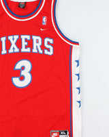 Vintage 2003 Nike Team Philadelphia 76ers Allen Iverson #3 '1976-77 Rewind Swingman +2 Jersey - XL