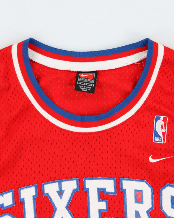Vintage 2003 Nike Team Philadelphia 76ers Allen Iverson #3 '1976-77 Rewind Swingman +2 Jersey - XL