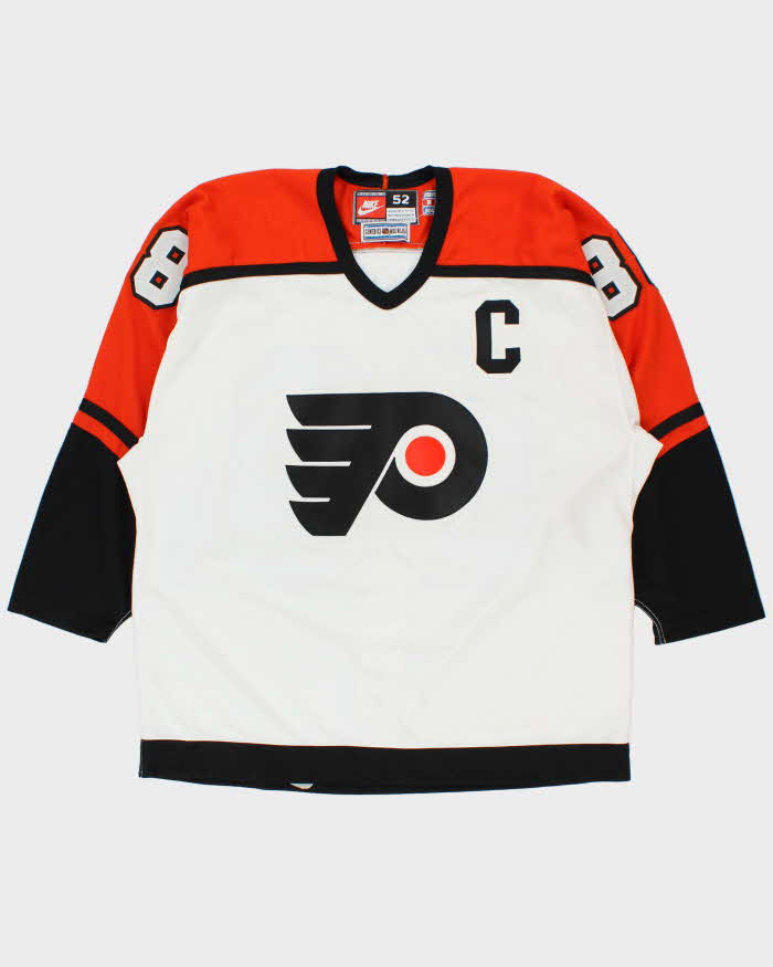Vintage 1996-97 Nike Team Philadelphia Flyers Centre Ice Eric Lindros #88 NHL Pro Player Official Made In Canada Home Jersey - XL