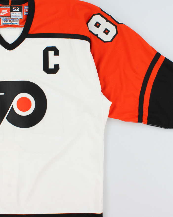 Vintage 1996-97 Nike Team Philadelphia Flyers Centre Ice Eric Lindros #88 NHL Pro Player Official Made In Canada Home Jersey - XL