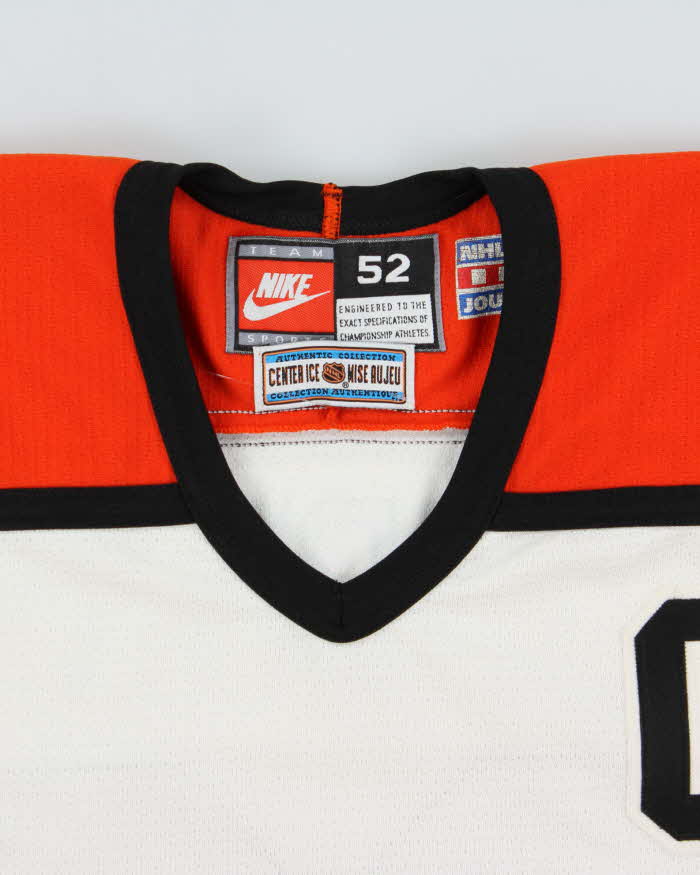 Vintage 1996-97 Nike Team Philadelphia Flyers Centre Ice Eric Lindros #88 NHL Pro Player Official Made In Canada Home Jersey - XL