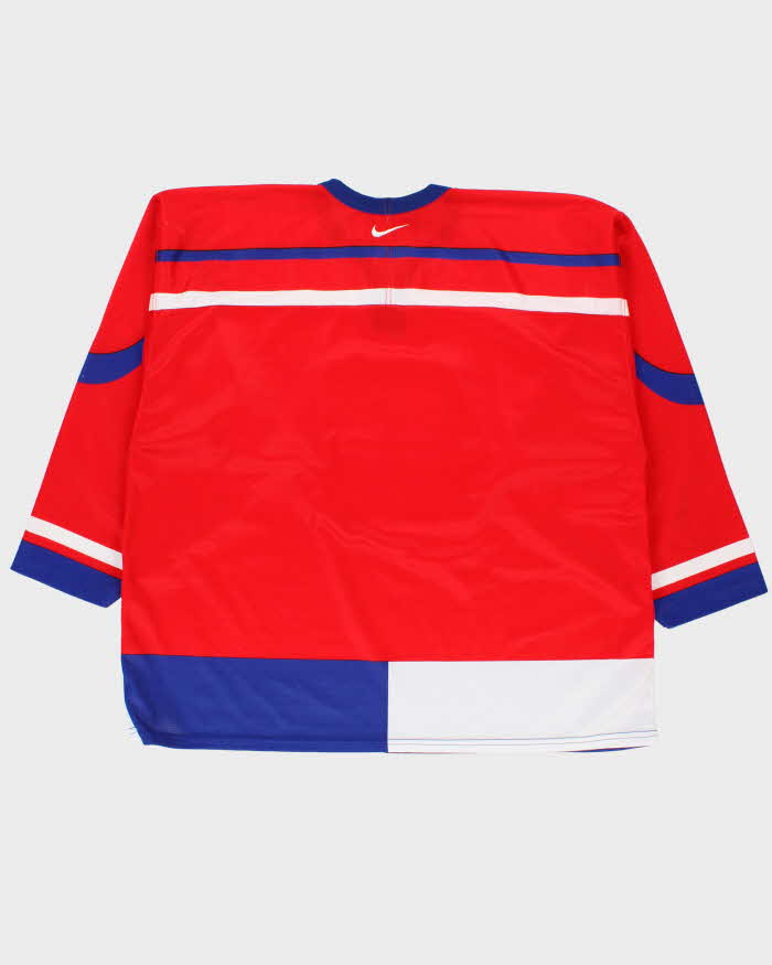 Vintage 2004 Y2K Nike Team Czech Republic Ice Hockey World Championship Official Home Jersey - XL