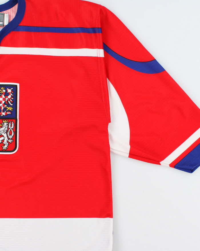 Vintage 2004 Y2K Nike Team Czech Republic Ice Hockey World Championship Official Home Jersey - XL