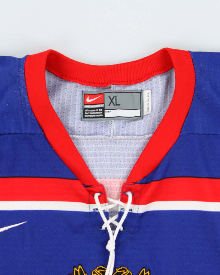 Vintage 2004 Nike Team Russia Ice Hockey World Championship Official Away Jersey - XL