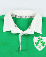 Vintage 1986 O'Neills Ireland National Team Rugby Union Long Sleeve Home Shirt - L