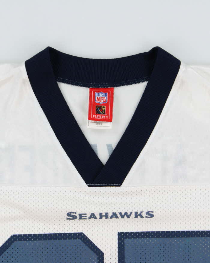 Vintage 2008-09 Reebok Seattle Seahawks Shaun Alexander #37 NFL Players Edition Home Jersey - M