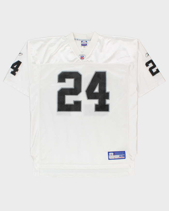 Vintage 2002-03 Reebok Oakland Raiders Charles Woodson #24 NFL Away Jersey - XL
