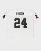 Vintage 2002-03 Reebok Oakland Raiders Charles Woodson #24 NFL Away Jersey - XL