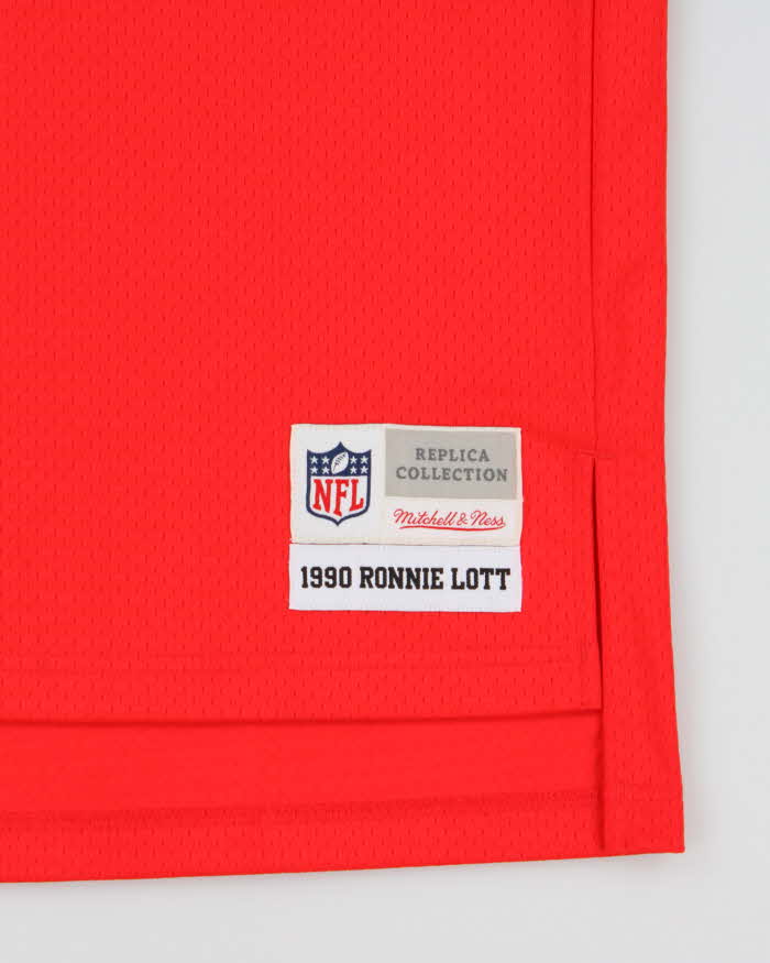 Mitchell &amp; Ness 1990 San Francisco 49ers Replica Collection Ronnie Lott #42 Home Jersey - XXXXL