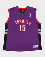 Vintage 2000-02 Champion Toronto Raptors Vince Carter #15 NBA Home Jersey - XL