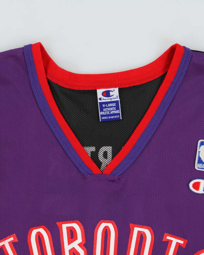 Vintage 2000-02 Champion Toronto Raptors Vince Carter #15 NBA Home Jersey - XL