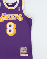 Mitchell &amp; Ness Hardwood Classics LA Lakers 1996-97 Kobe Bryant #8 Stitched Home Jersey - M