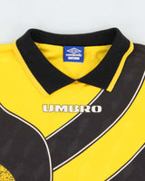 Vintage 1990s Umbro Team Wear Patterned Long Sleeve Padded Football Goalkeeper Shirt - L
