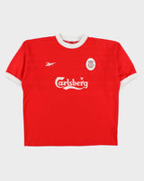 Vintage 1998-99 Reebok Liverpool FC Short Sleeve Home Football Shirt - XL