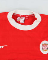 Vintage 1998-99 Reebok Liverpool FC Short Sleeve Home Football Shirt - XL