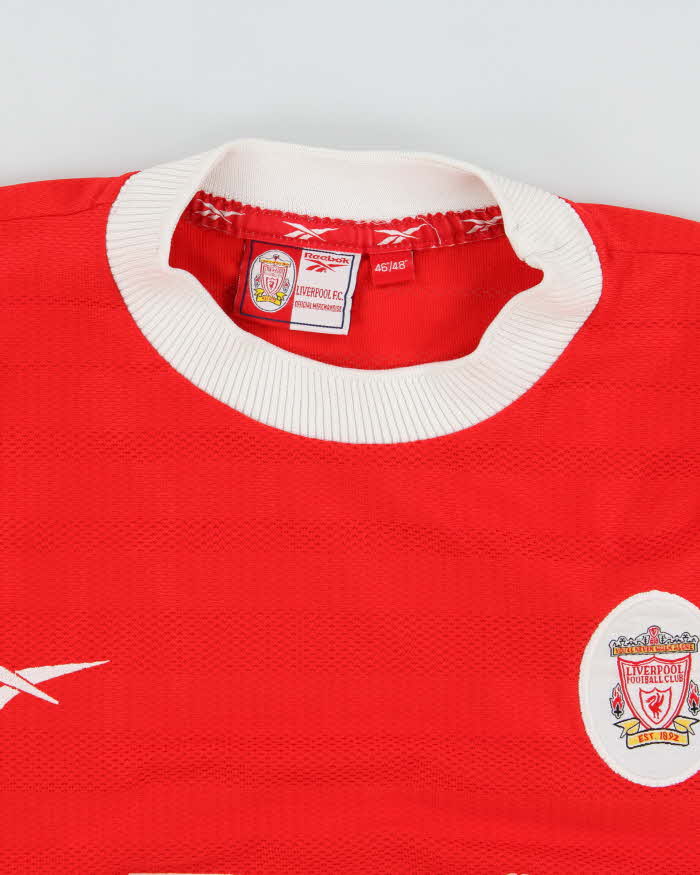 Vintage 1998-99 Reebok Liverpool FC Short Sleeve Home Football Shirt - XL
