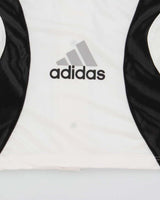 Vintage 1990s Adidas Short Sleeve Embroidered Boxy Basketball Warm-Up Jersey - L