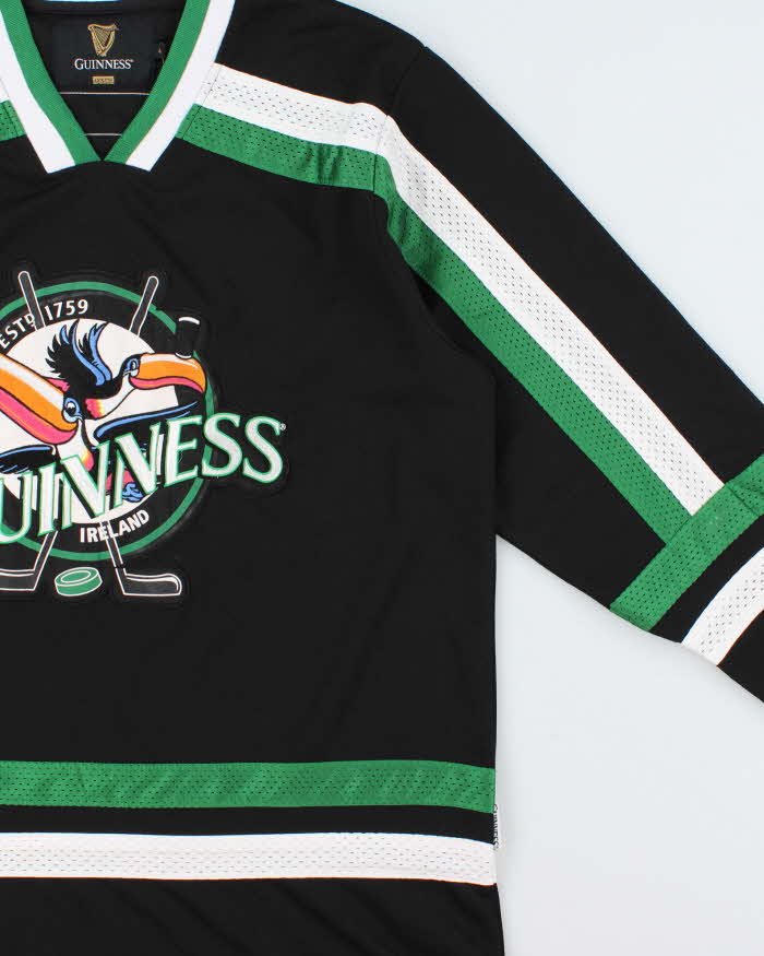 Vintage Y2K 00s Guinness Ireland Heavyweight Embroidered Toucan Ice Hockey Jersey - L