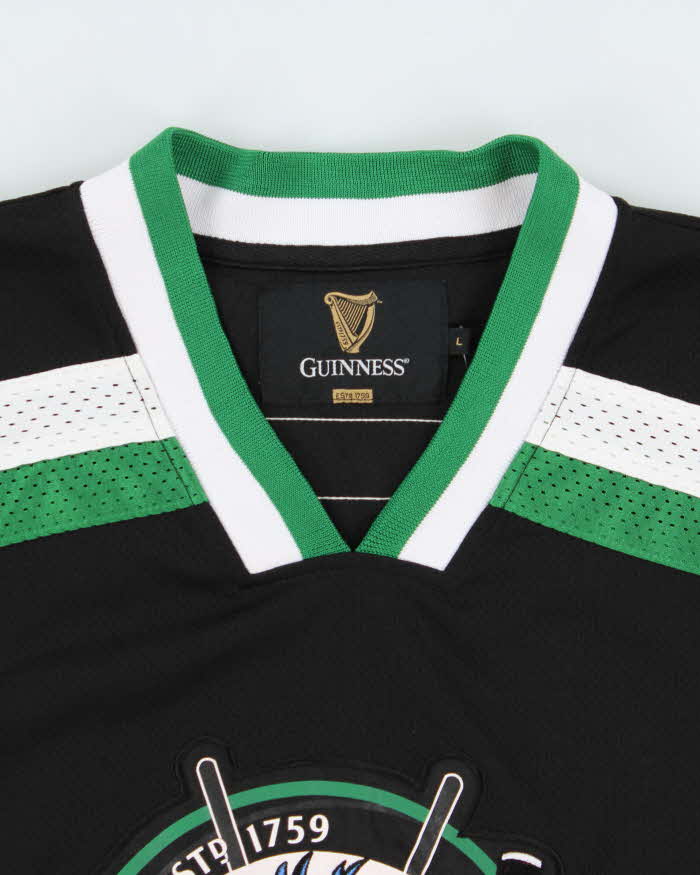 Vintage Y2K 00s Guinness Ireland Heavyweight Embroidered Toucan Ice Hockey Jersey - L