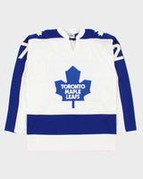 Vintage 1979 Maska Toronto Maple Leafs #27 NHL Made In Canada Home Ice Hockey Jersey - M