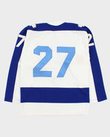 Vintage 1979 Maska Toronto Maple Leafs #27 NHL Made In Canada Home Ice Hockey Jersey - M