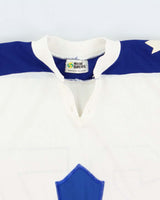 Vintage 1979 Maska Toronto Maple Leafs #27 NHL Made In Canada Home Ice Hockey Jersey - M