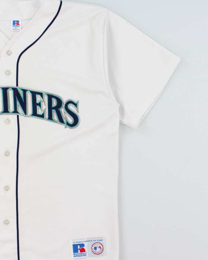 Vintage 1996 Russell Athletic Seattle Mariners Made In USA Official MLB Home Jersey - XXL