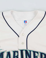Vintage 1996 Russell Athletic Seattle Mariners Made In USA Official MLB Home Jersey - XXL