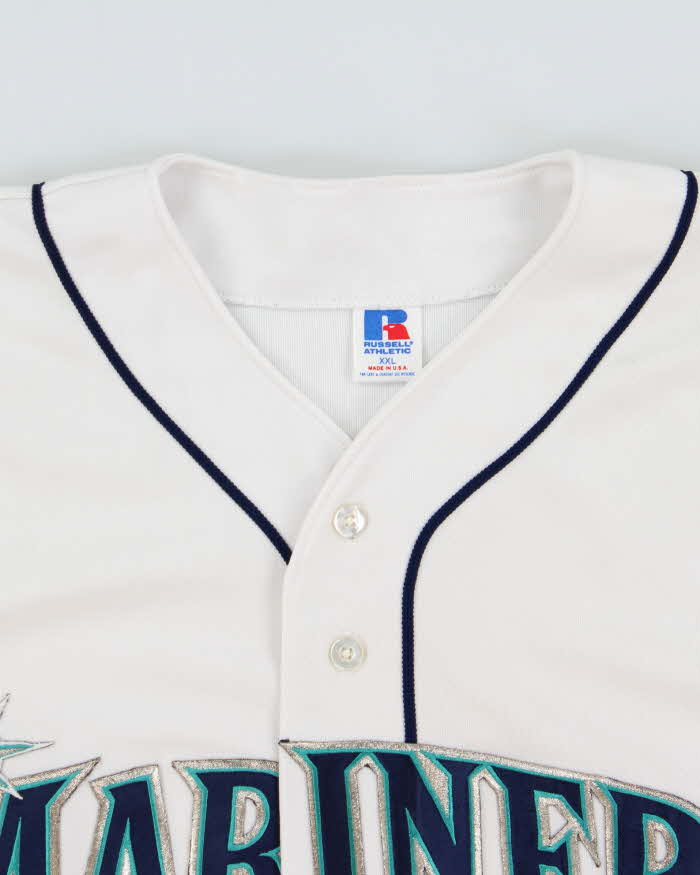 Vintage 1996 Russell Athletic Seattle Mariners Made In USA Official MLB Home Jersey - XXL
