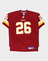 Vintage 2006-07 Reebok Washington Commanders Clinton Portis #26 Heavyweight Stitched NFL Equipment Home Jersey - XL