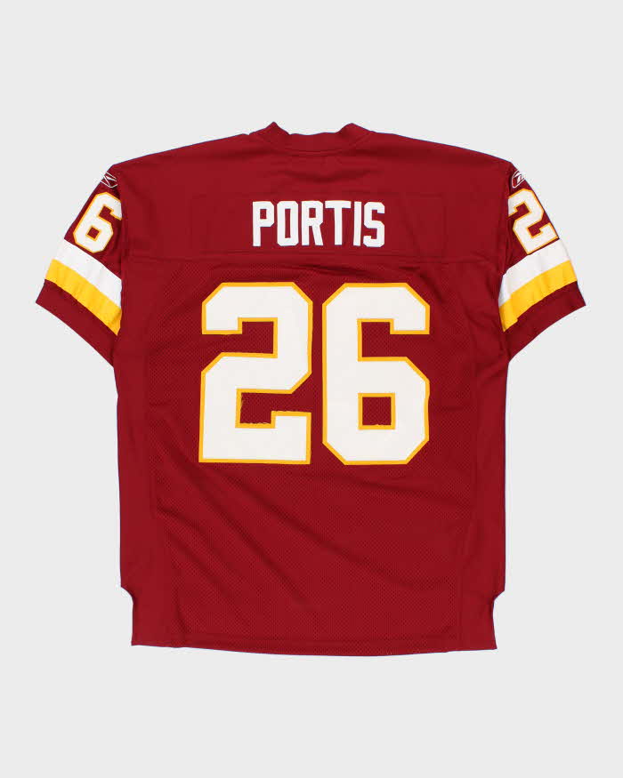 Vintage 2006-07 Reebok Washington Commanders Clinton Portis #26 Heavyweight Stitched NFL Equipment Home Jersey - XL