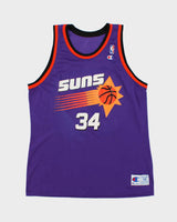 Vintage 1994-96 Champion Phoenix Suns Charles Barkley #34 Official NBA Away Jersey - XL