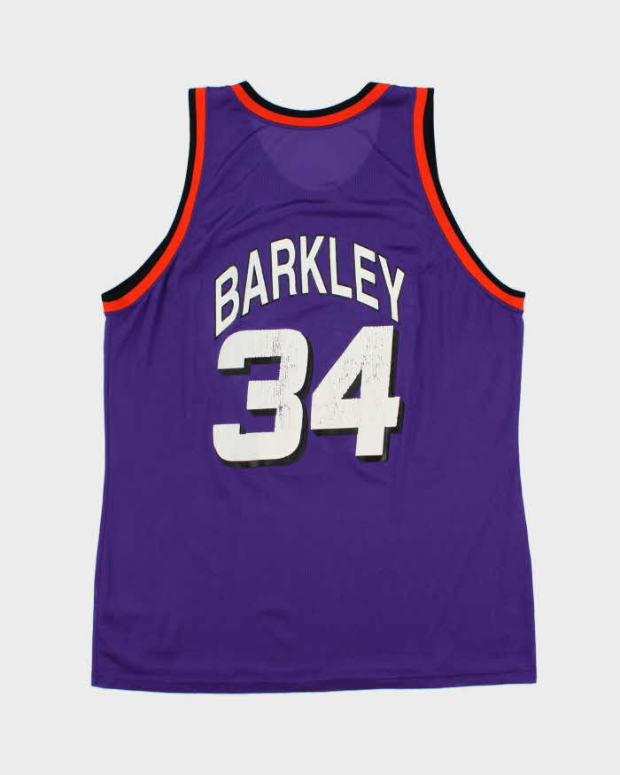 Vintage 1994-96 Champion Phoenix Suns Charles Barkley #34 Official NBA Away Jersey - XL