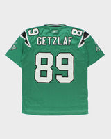 Vintage 2010-11 Reebok Saskatchewan Roughriders Getzlaf #89 Official CFL Stitched Home Jersey - L