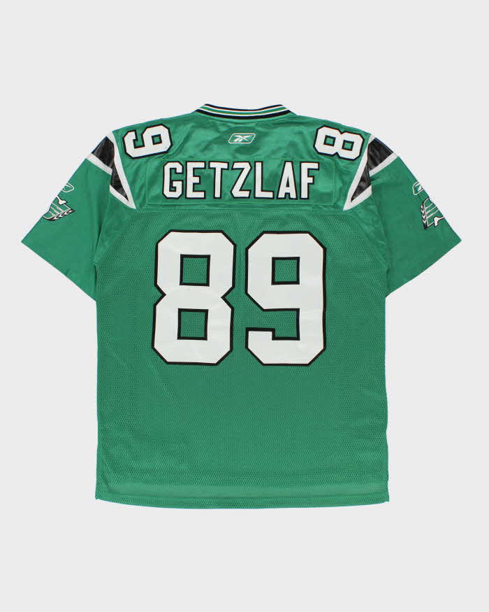 Vintage 2010-11 Reebok Saskatchewan Roughriders Getzlaf #89 Official CFL Stitched Home Jersey - L
