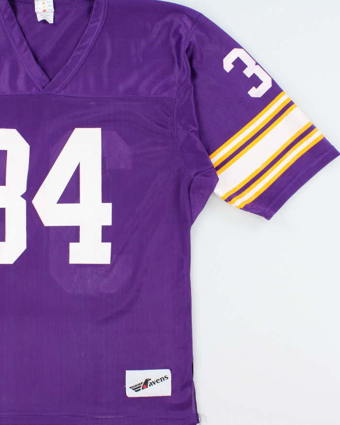 Vintage 1980s Ravens Ath. Minnesota Vikings #34 NFL Home Jersey - XL
