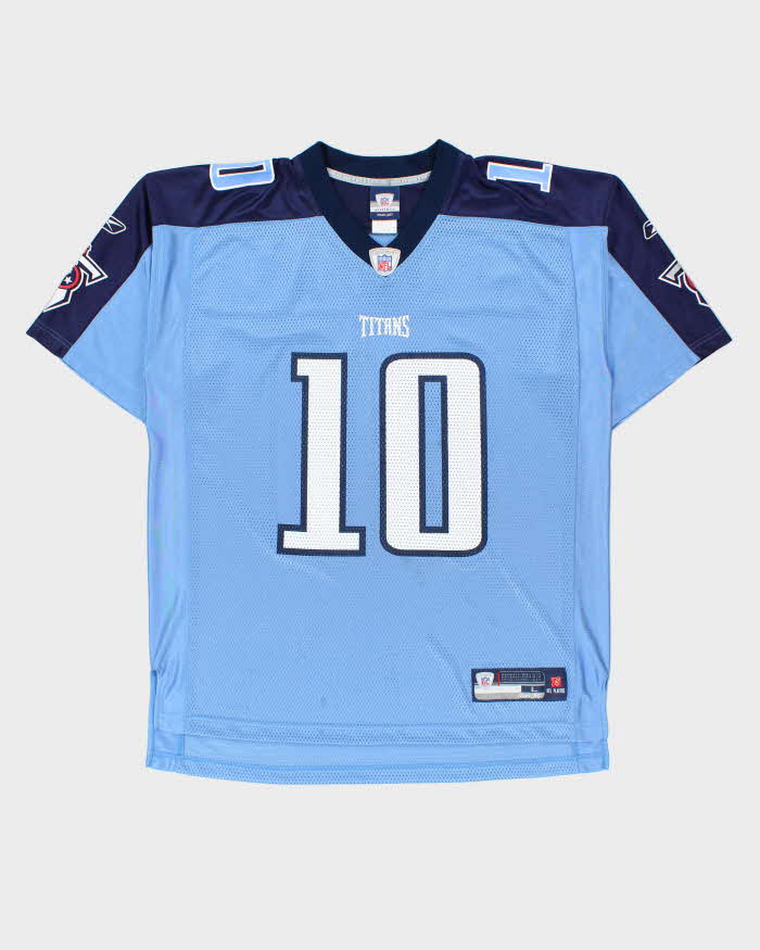 Vintage 2007-09 Reebok Tennessee Titans Young #10 Official NFL Equipment Home Jersey - L