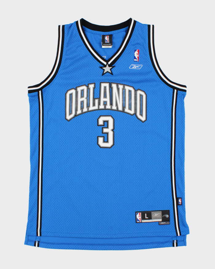Vintage 2004-06 Reebok Orlando Magic Francis #3 NBA Stitched +2 Swingman Away Jersey - L