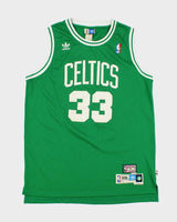 Vintage '06 Adidas Originals x Hardwood Classics Boston Celtics 1987-88 Larry Bird #33 NBA +2 Stitched Swingman Jersey - XXL