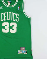 Vintage '06 Adidas Originals x Hardwood Classics Boston Celtics 1987-88 Larry Bird #33 NBA +2 Stitched Swingman Jersey - XXL