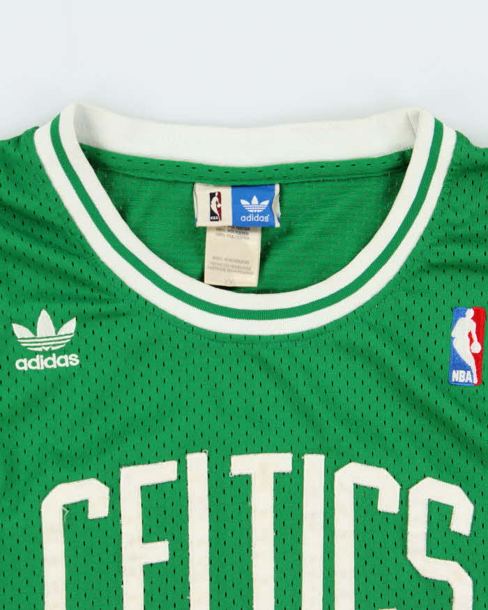 Vintage '06 Adidas Originals x Hardwood Classics Boston Celtics 1987-88 Larry Bird #33 NBA +2 Stitched Swingman Jersey - XXL