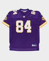 Vintage 2002-04 Reebok Minnesota Vikings Randy Moss #84 On Field Equipment NFL Home Jersey - L