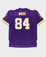Vintage 2002-04 Reebok Minnesota Vikings Randy Moss #84 On Field Equipment NFL Home Jersey - L