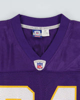 Vintage 2002-04 Reebok Minnesota Vikings Randy Moss #84 On Field Equipment NFL Home Jersey - L