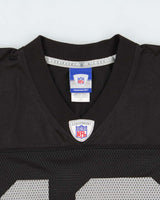 Vintage 2004-06 Reebok Oakland Raiders Randy Moss #18 On Field Equipment NFL Home Jersey - L