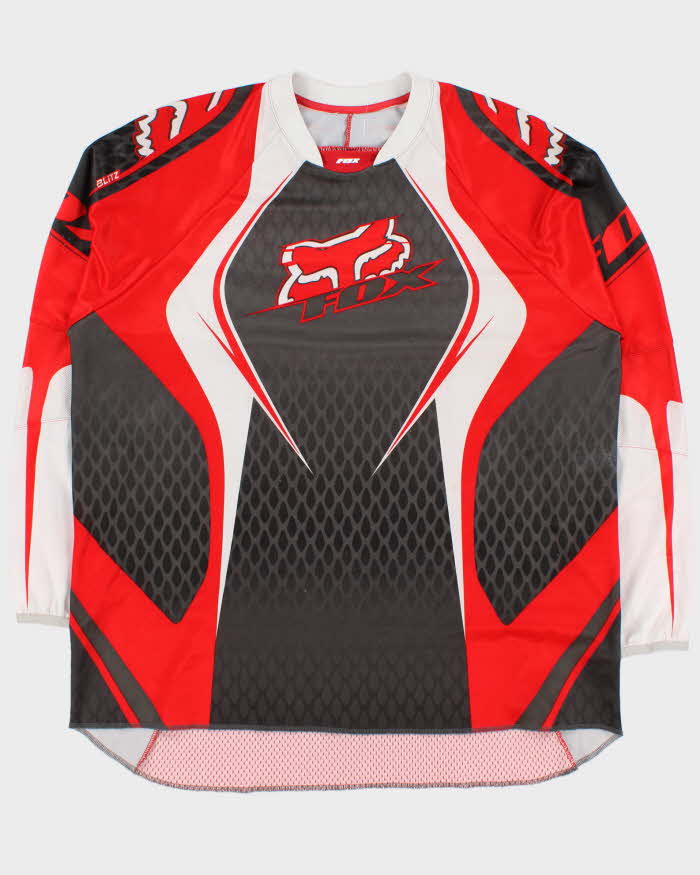 Vintage Y2K 00s Fox Racing Moto X Long Sleeve Racing Jersey - XL