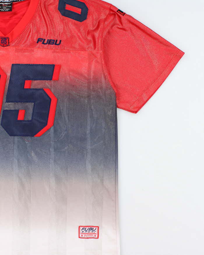 Vintage '05 Y2K FUBU Sport Gradient Stitched American Football Jersey - XXL