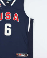 Vintage 2010 Nike Team USA Lebron James #6 FIBA World Cup Stitched Basketball Home Jersey - XXL