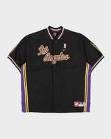 Vintage 2003 Y2K Nike Team Los Angeles Lakers '1961 Rewind Heavyweight Snap Button Warm-Up Jersey - XL