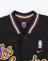 Vintage 2003 Y2K Nike Team Los Angeles Lakers '1961 Rewind Heavyweight Snap Button Warm-Up Jersey - XL